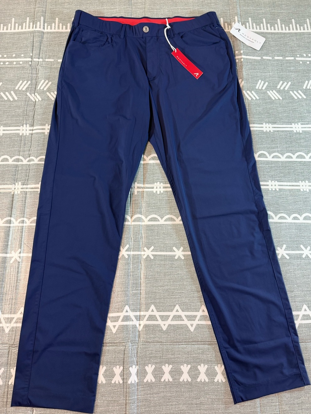 Redvanly Kent Pull-On Pants in Navy